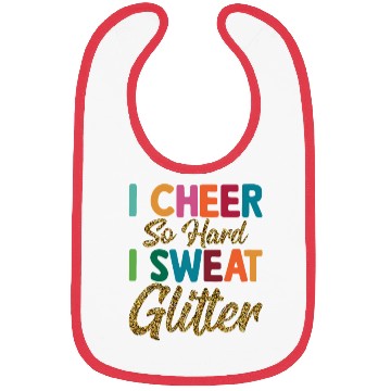 Discover I Cheer So Hard I Sweat Glitter Cheerleading Cheer Bibs