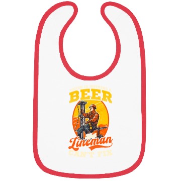 Discover Lineman Pole Nothing Beer And Lineman Cant Fix Bibs