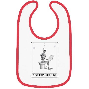 Discover Tarot Card Funny Skeleton Design Bibs