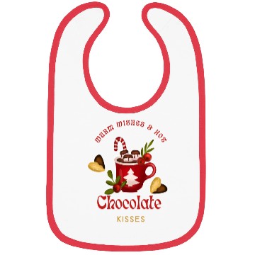 Discover Merry Christmas Warm Wishes and Hot Chocolate Bibs