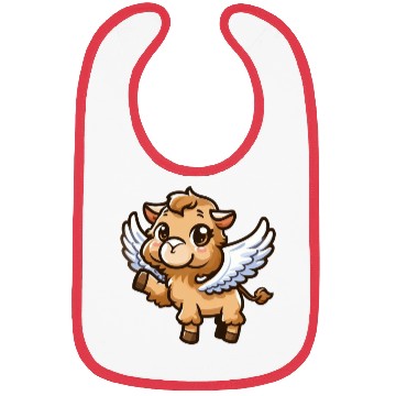 Discover Angel Camel: Heavenly Comic Style Bibs