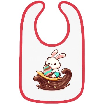 Discover Easter Bunny Surfboard Chocolaty Waves Bibs
