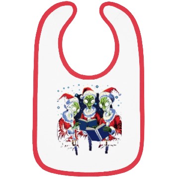 Discover Alien Christmas Carolers Bibs