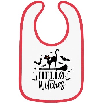 Discover Hello Witches Halloween Bibs