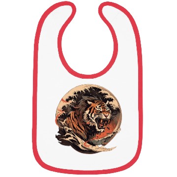 Discover Tokyo Asia 80s Japanese Retro Tiger Bibs