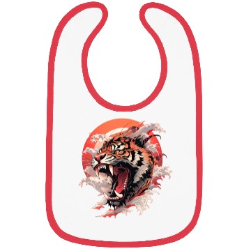 Discover Tokyo Asia 80s Japanese Retro Tiger Bibs