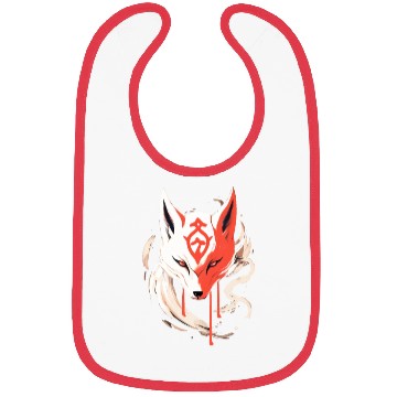Discover Kitsune Maske Japan Anime Kumiho Fox Samurai Bibs