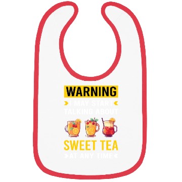 Discover Warning Sweet Tea Bibs