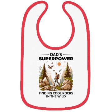 Discover Rock Collecting Dad Nature Wilderness Adventure Bibs