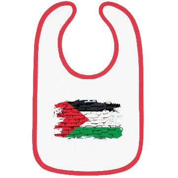 Discover Palestine Flag Graffiti Art Bibs