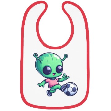 Discover Soccer Playing Alien: Green Galaxy Meets Pitch Bibs