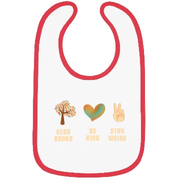 Discover Read Books Be Kind Stay Weird Reading Bibs