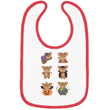 Discover Deer Halloween Devil Pumpkin Vampire Costume Bibs