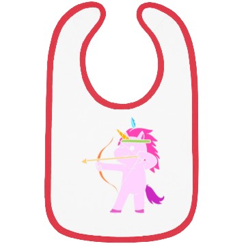 Discover Unicorn Archery Athletic Person Gift Bibs