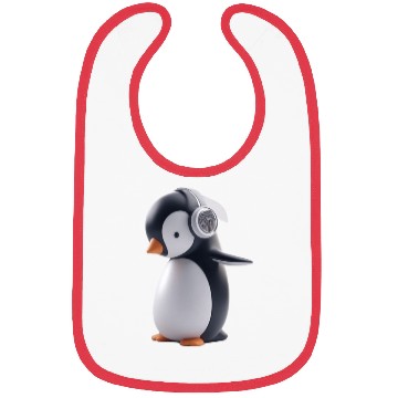 Discover Music Loving Penguin Bibs