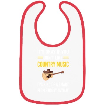 Discover Smart People Country Music Bibs