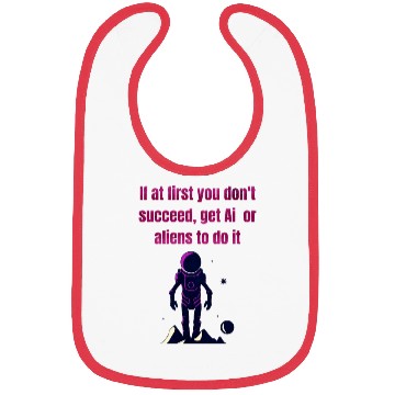 Discover Funny AI and Aliens Bibs