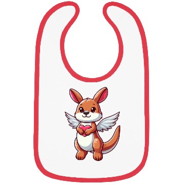 Discover Angel Kangaroo Heart Wings Bibs