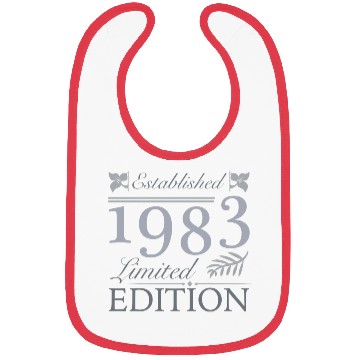 Discover Established 1983 40th Birthday Bibs