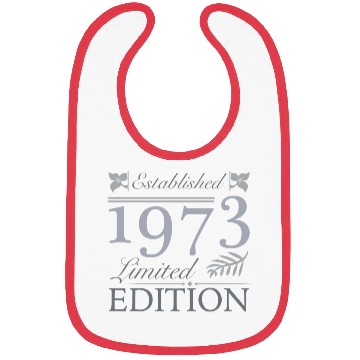 Discover Established 1973 50th Birthday Bibs