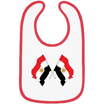 Discover Two Egypt flags Bibs
