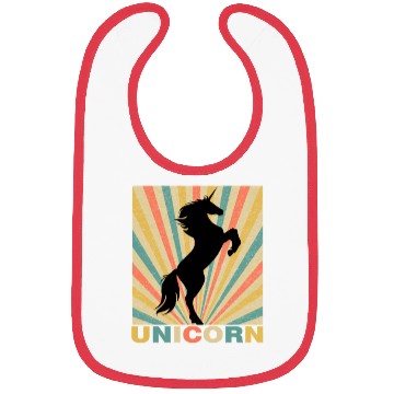 Discover UNICORN RETRO STYLE Bibs