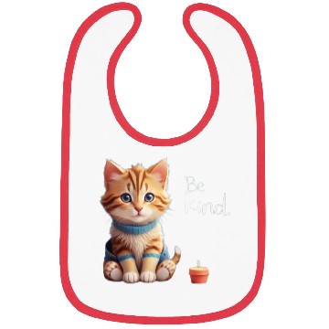 Discover Cute Cat Be Kind Bibs