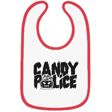 Discover Candy Police Funny Halloween Bibs