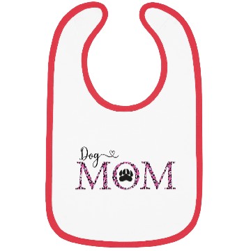 Discover Dog Mom Bright Green Bibs