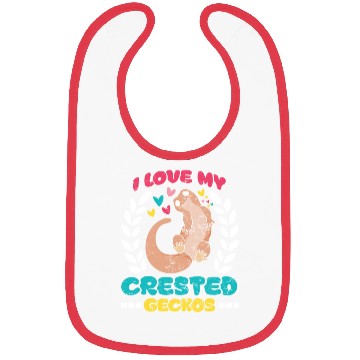 Discover Reptile Lover Lizard Collector Crestie Crested Bibs