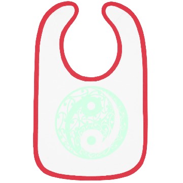 Discover Yin And Yang In A Light Green Colour Bibs