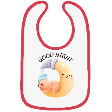 Discover Sleeping Bear On Moon Bibs