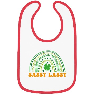 Discover Sassy Lassie Irish Rainbow Funny Saint Patrick s Bibs