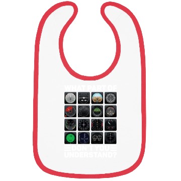 Discover Airline Aircraft Airplane Instruments Indicators Bibs