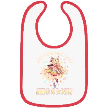 Discover Just a Girl who loves Anime and K-Pop Bibs