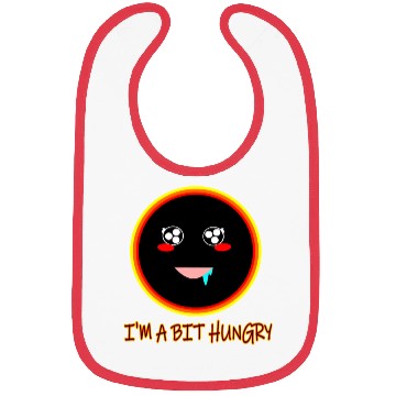 Discover Hungry Black Hole Cute Kawaii Doodle Illustration Bibs