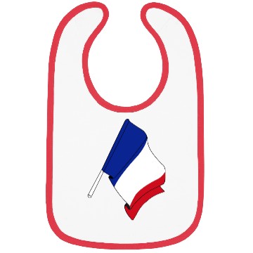 Discover France flag Bibs