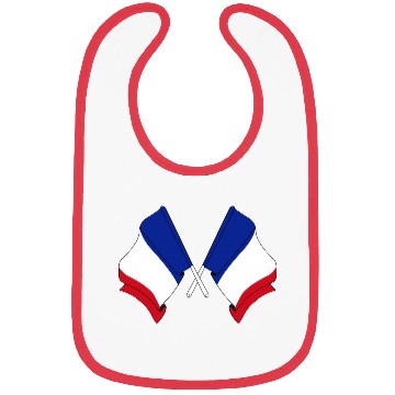 Discover Crossed two flags France Bibs