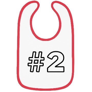 Discover Hashtag #2 Number Two Bibs