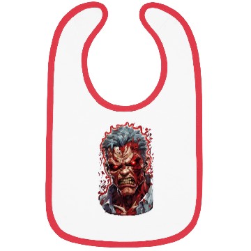Discover Anime red angry zombie Bibs
