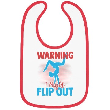 Discover Warning I Might Flip Out Cheerleading Cheerleader Bibs