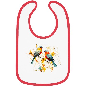 Discover Geometric Birds Bibs