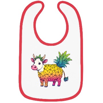 Discover Cow in pineapple costume - Fruity joy Bibs