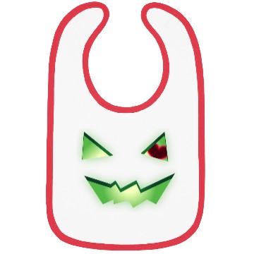 Discover Glowing Green See-Through Jack-O-Lantern w/ Heart Bibs