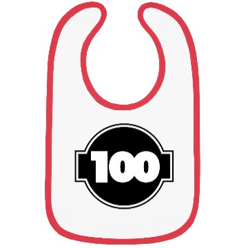 Discover Number 100 Black & White Bibs