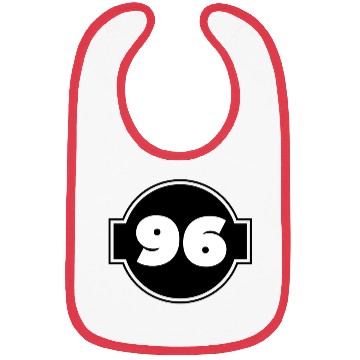 Discover Black and White Number 96 Bibs