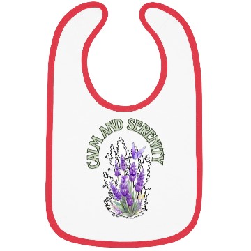 Discover Calm And Serenity Bibs, lavender flower of calm