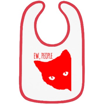 Discover Funny Cat Ew People Bibs