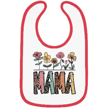 Discover leopard mama Bibs