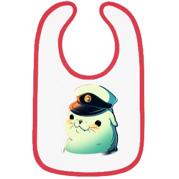 Discover Seal Sailor Cap Boat Captain Cap Boating Seal Bibs